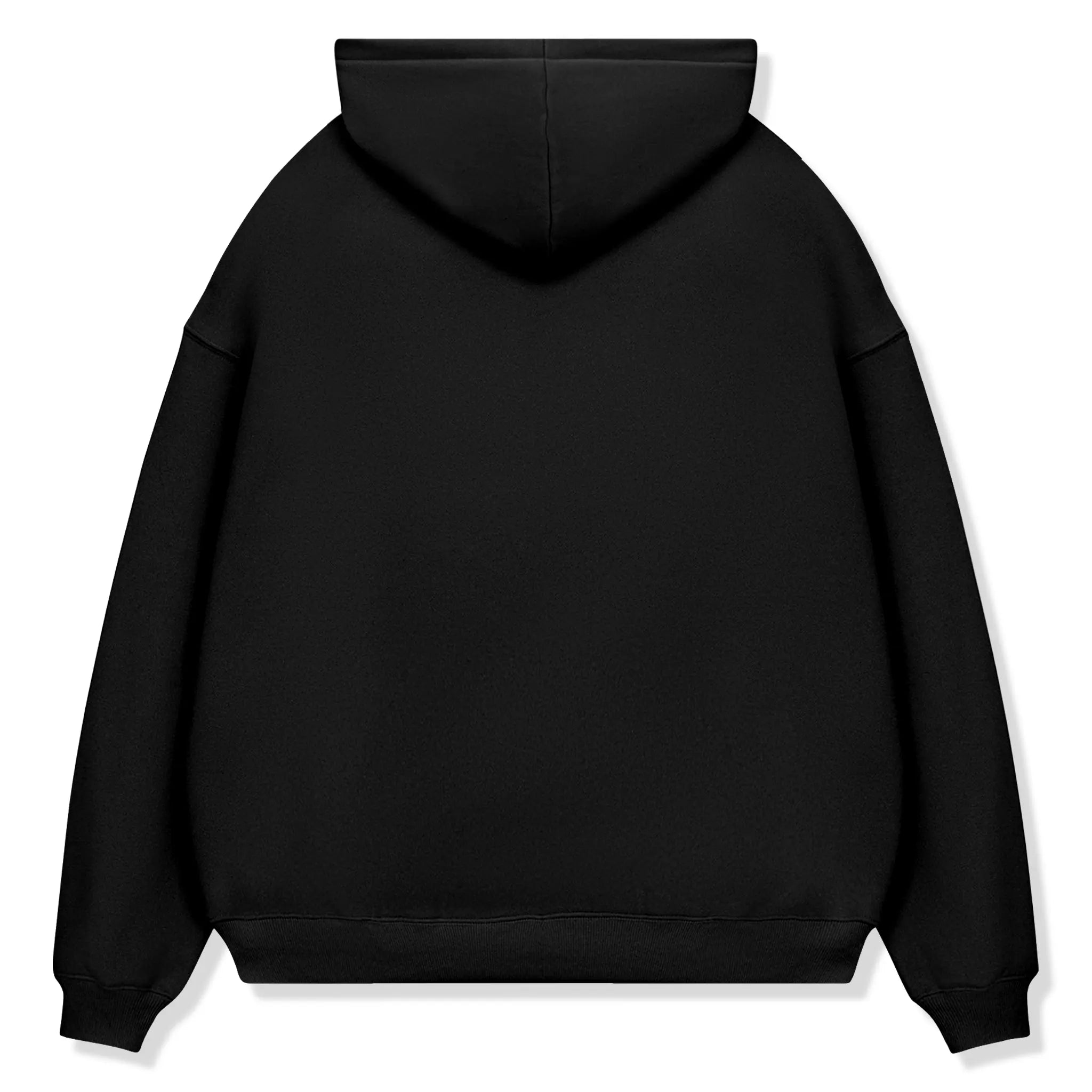 Back View of Bénir Clothing Bénir Club Match Day Matte Black Zip-Up Hoodie PUFFZIPHUDBLK